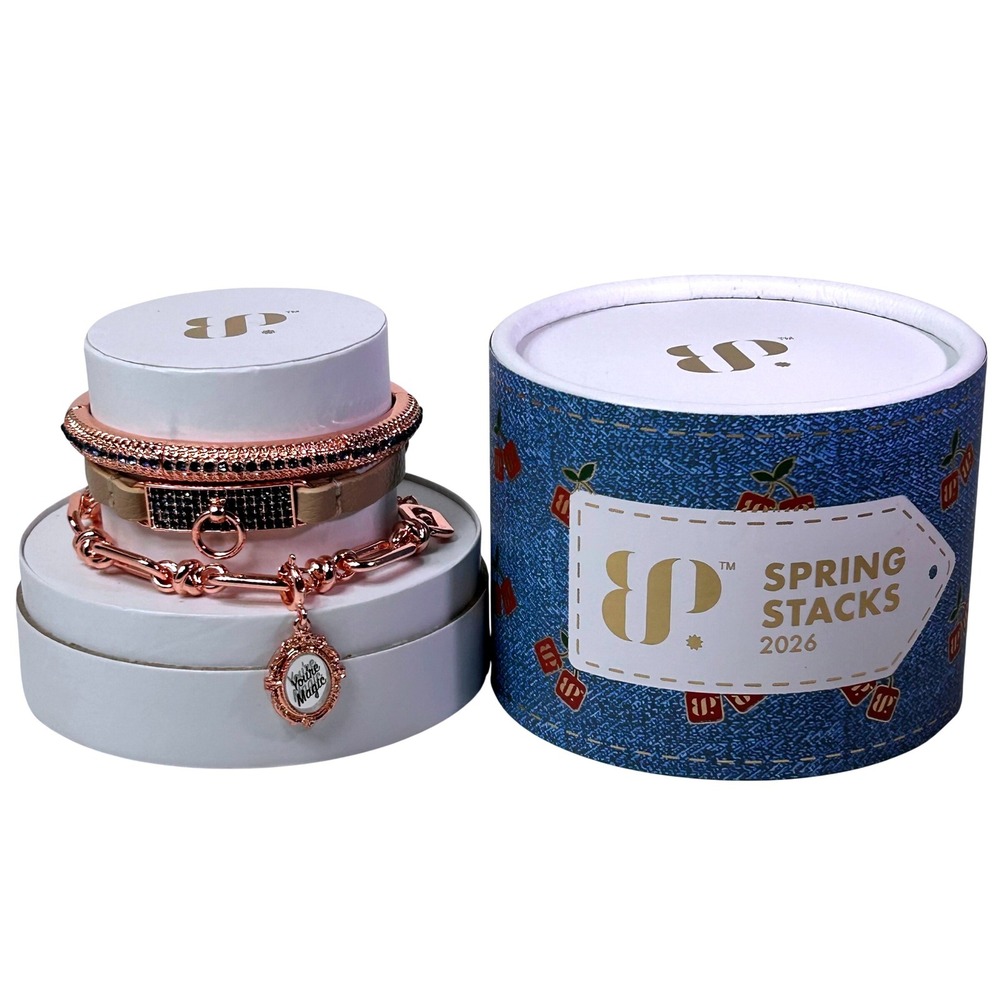 Bomb Party Spring Stacks 2026 Embrace Your Magic Rose Gold Bracelet Set ST81617